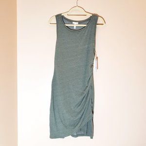 NWT Leith Heathered Sage Green Dress L Flattering Cut